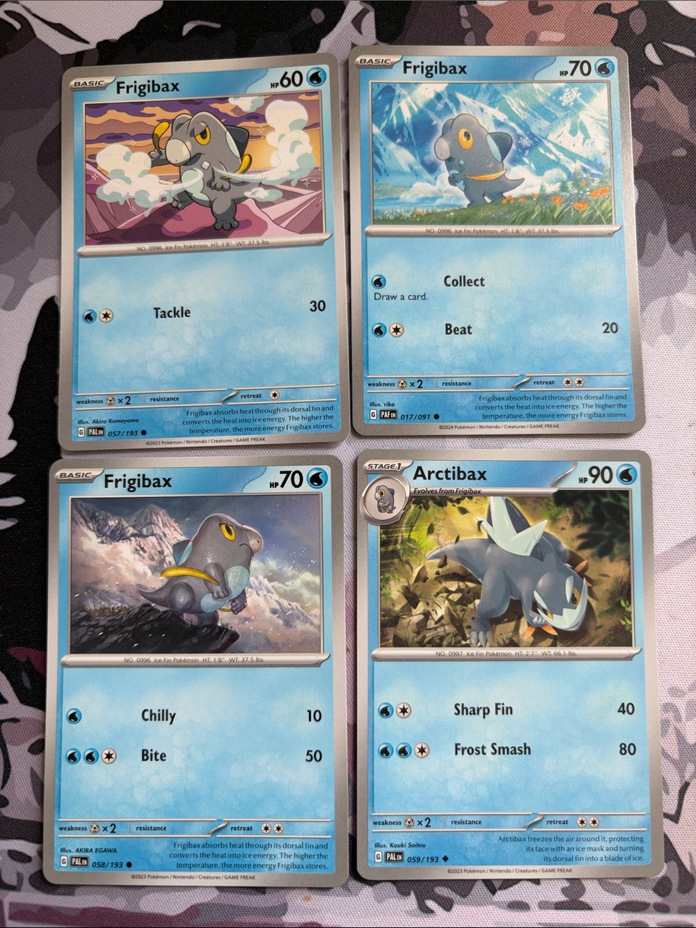 Frigibax & Arctibax Evolution Collection Lot | 4 Pokémon Cards | ✨5/$25✨